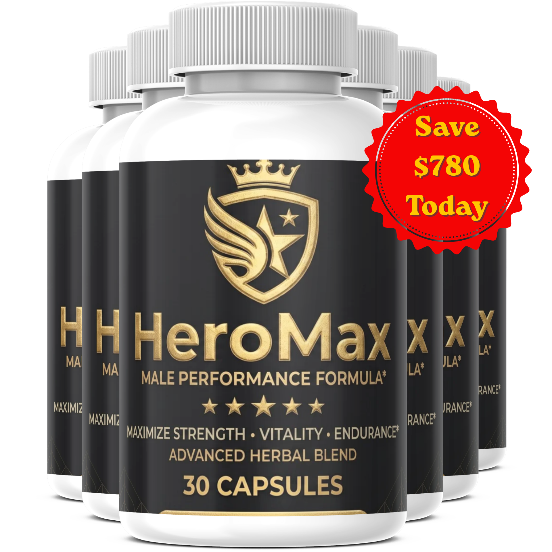 HeroMax 6 Bottles - Save $780 Today